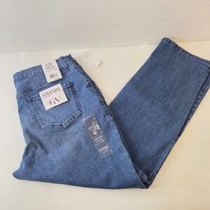 Gloria Vanderbilt Amanda Slimming Stretch Jeans Womens Size 14 Short NWT